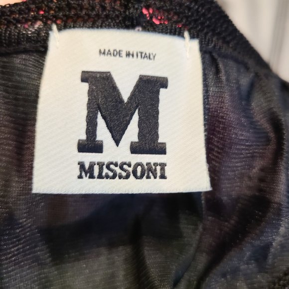 Missoni Multicolor Crochet-Knit Wool-Blend Knee Length Beautiful Dress - Picture 8 of 11